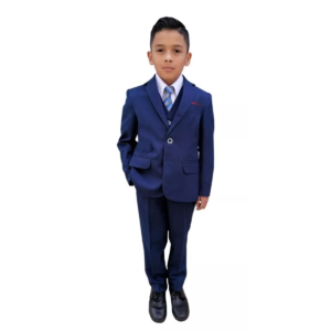 Traje De Niño Recto 3pzas Recto Sin Abertura