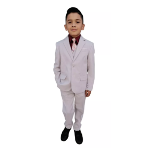 Traje De Niño Recto 3pzas Recto Sin Abertura