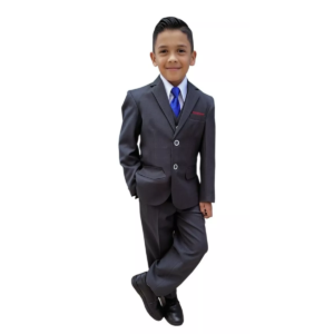 Traje De Niño Recto 3pzas Recto Sin Abertura