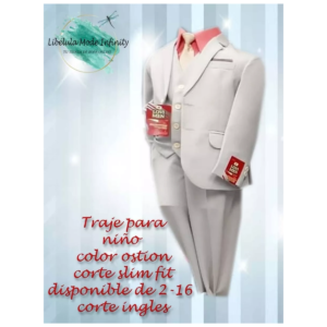 Traje Niño Recto 3pzas Slim Fit Precio De Fabrica Talla 18