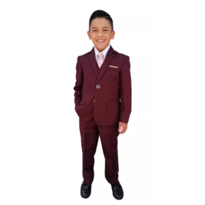 Traje De Niño Recto 3pzas Recto Sin Abertura