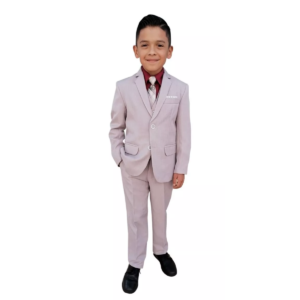 Traje De Niño Recto 3pzas Recto Sin Abertura