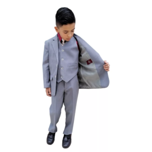 Traje De Niño Recto 3pzas Recto Sin Abertura
