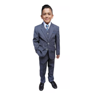 Traje De Niño Recto 3pzas Recto Sin Abertura