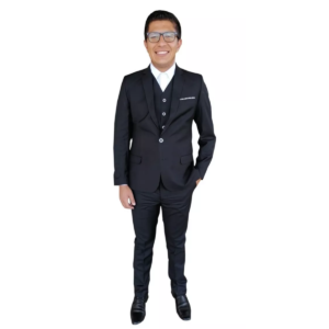 Traje Caballero Recto 3pzas Slim Fit Viscosa Liso
