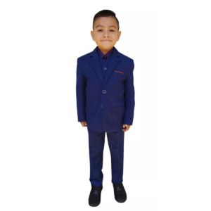 Traje De Niño Recto 3pzas Recto Sin Abertura